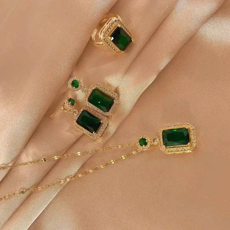 Ensemble vert emeraude "الزمرد"